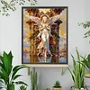 Roses and angels kit complet de peinture en diamant &agrave; perceuse carr&eacute;e 5D DIY pour adultes 40*50 cm