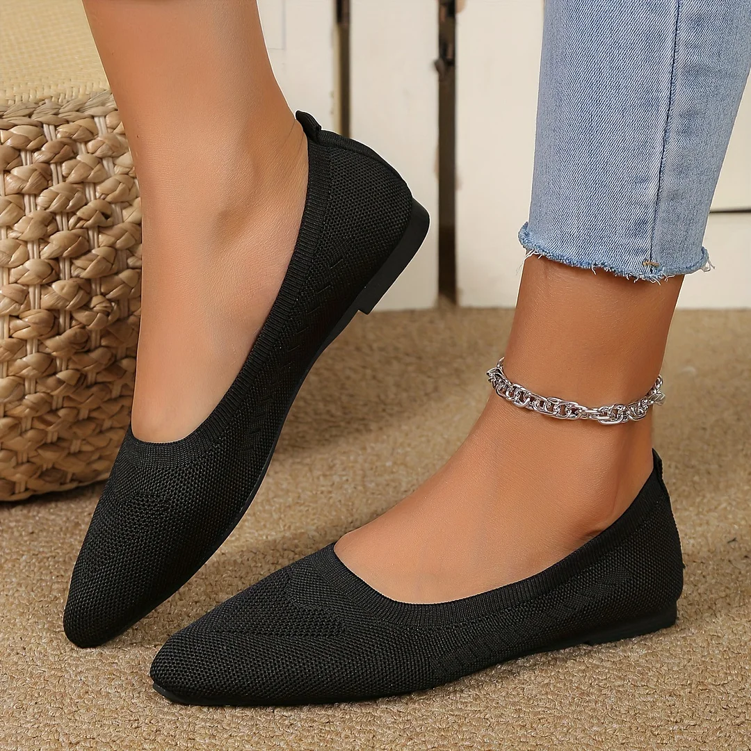 Tanguoant Tanguoant Large Size Spring And Autumn New Pointed Solid Color Leisure A Foot Pedal Single Shoe Woman