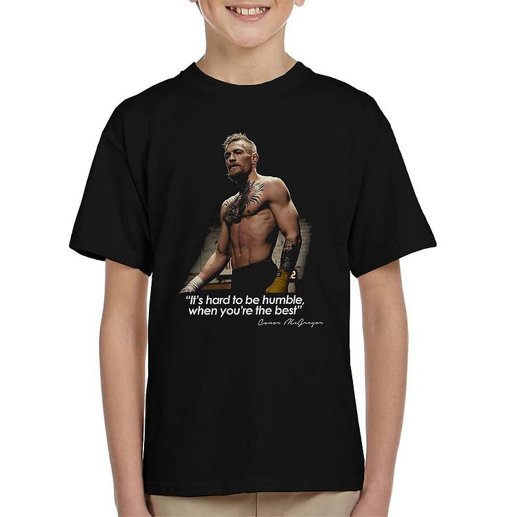 Conor McGregor Finds It Hard To Be Humble Kid's T-Shirt
