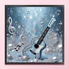 Guitar-11CT Stamped Cross Stitch 40*40cm/15.75*15.75in