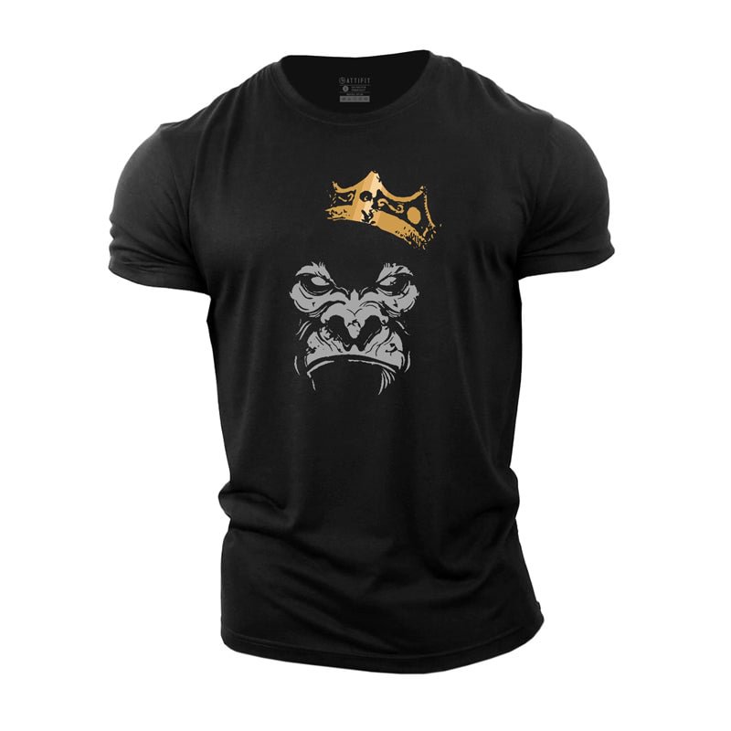 Cotton Beast King Graphic Workout Men's T-shirts tacday