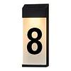 Solar Lighted House Numbers Luminous Outside Address Sign Smart Sensor Automatic LED Illumination Lamp Auto On/Off Villa Courtyard Number Plate Light Outdoor Doorplate Number Indicator