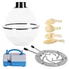 [US Local Warehouse] Balloon Stuffer Filling Tool with Air Pump & Expander Tool Balloon Stuffing Machine Set for Wedding Christmas Birthday Party Decoration (Multi port 2-in-1)