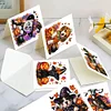 (US Only)6PCS DIY Halloween Dog Diamond Art Greeting Cards for Halloween and Holidays