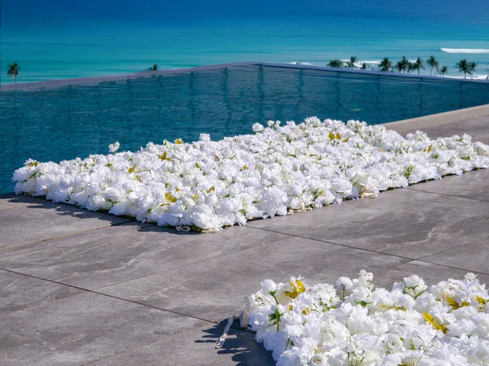 Roll Up Fabric Artificial Flower Wall Wedding Backdrop, Floral Party Decor, Event Photography-VF-342