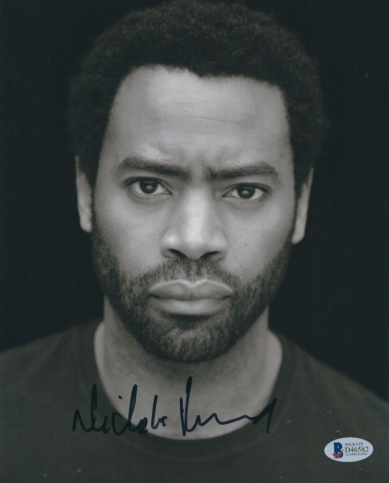 Nicholas Pinnock Signed 8x10 Photo Poster painting *Actor *Captain America *Hannibal BAS Beckett