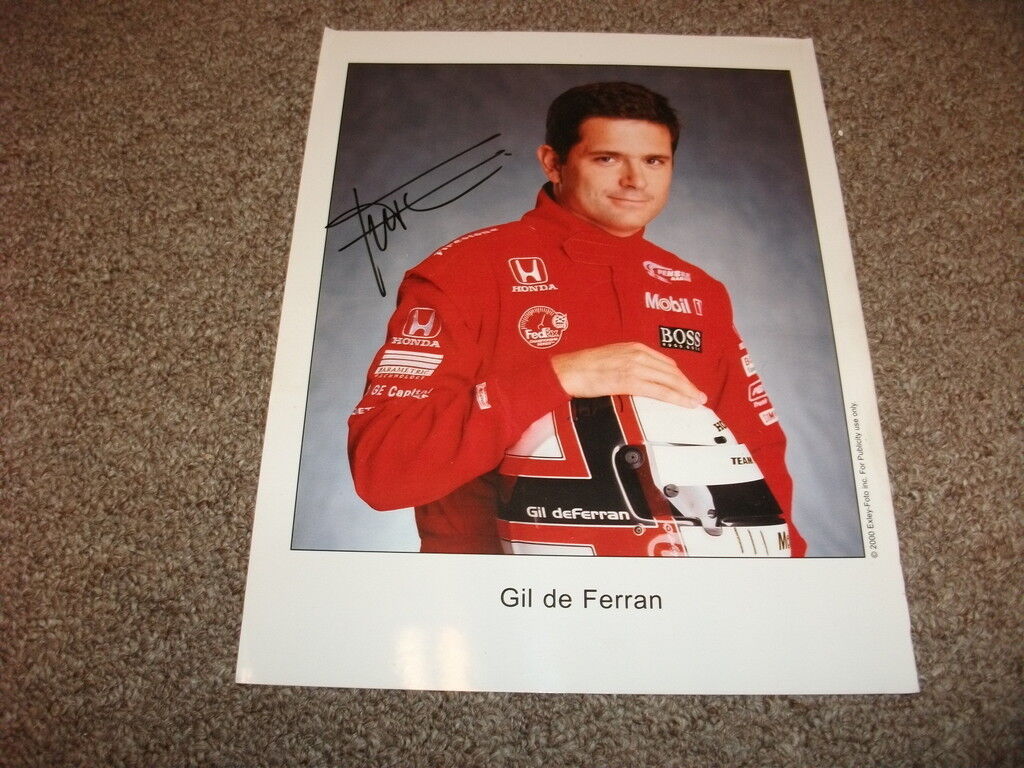 Gil de Ferran Signed Indy Car Racing 8x10 Photo Poster painting