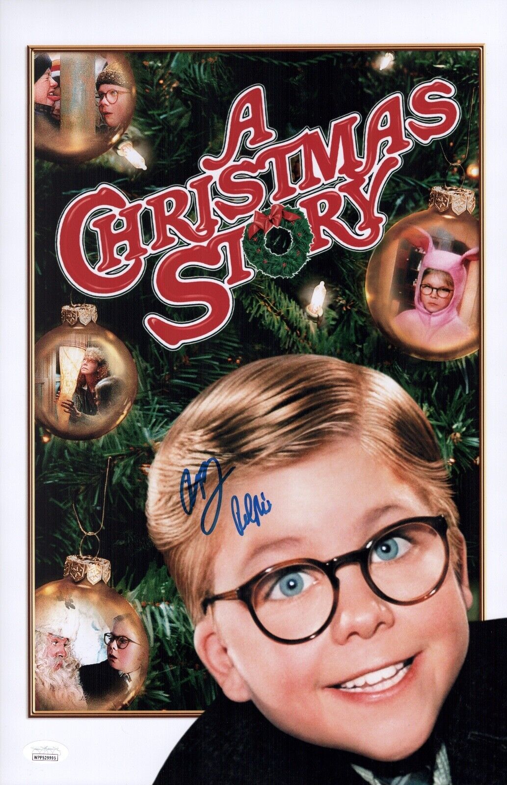 PETER BILLINGSLEY Signed 11x17 A CHRISTMAS STORY Photo Poster painting WITNESS Autograph JSA COA