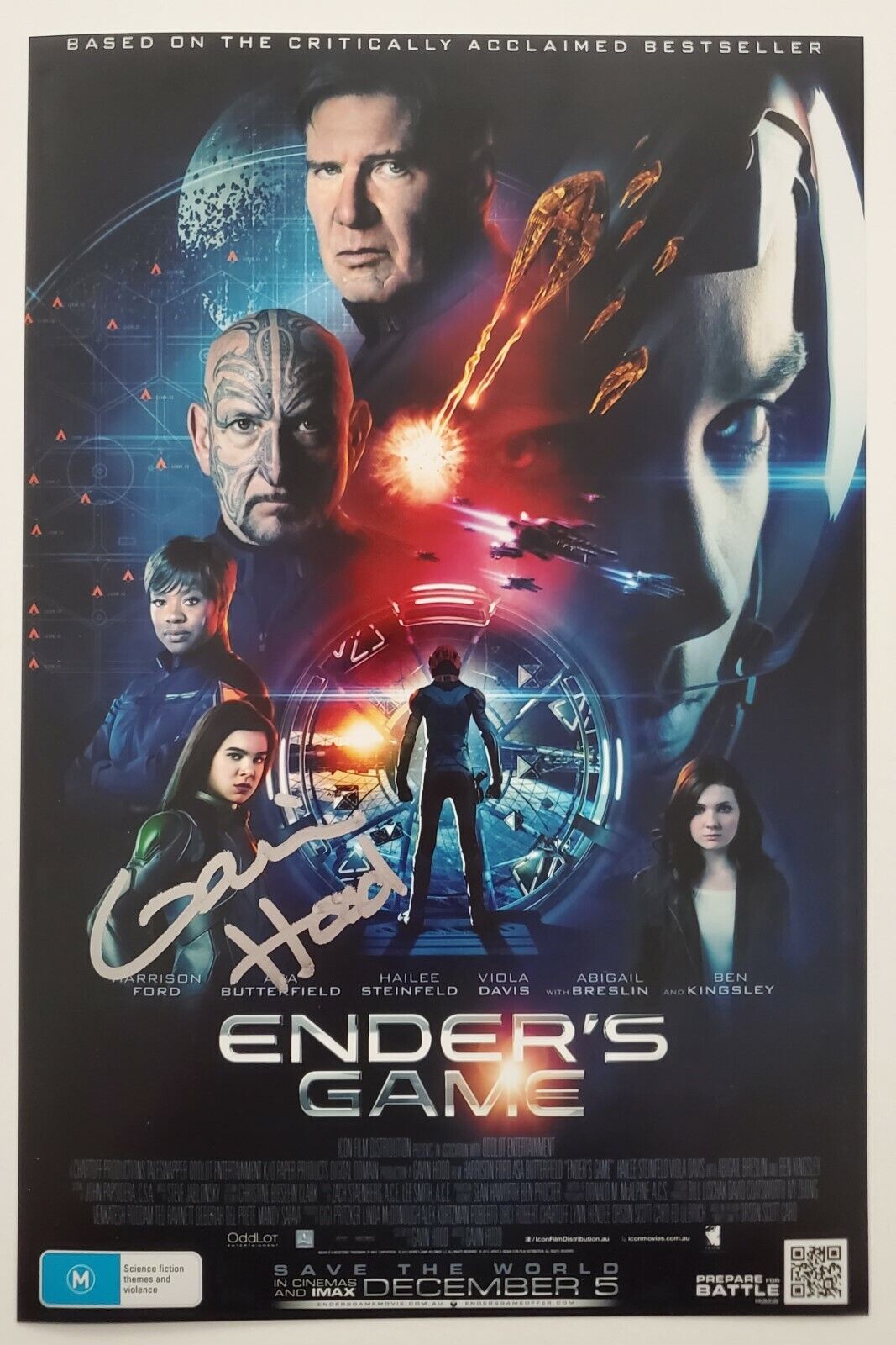 Gavin Hood Signed Ender's Game 8x12 Photo Poster painting Poster Director Actor Wolverine RAD