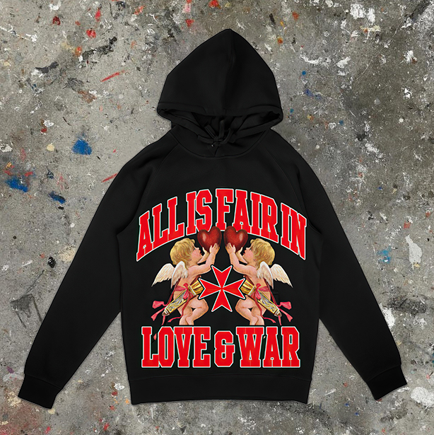 Love & War Regular Casual Hoodie
