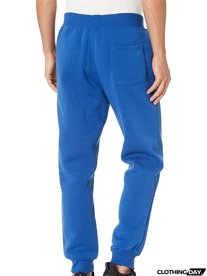 Men's Comfy Casual Daily Wear Sporty Fastening Pants