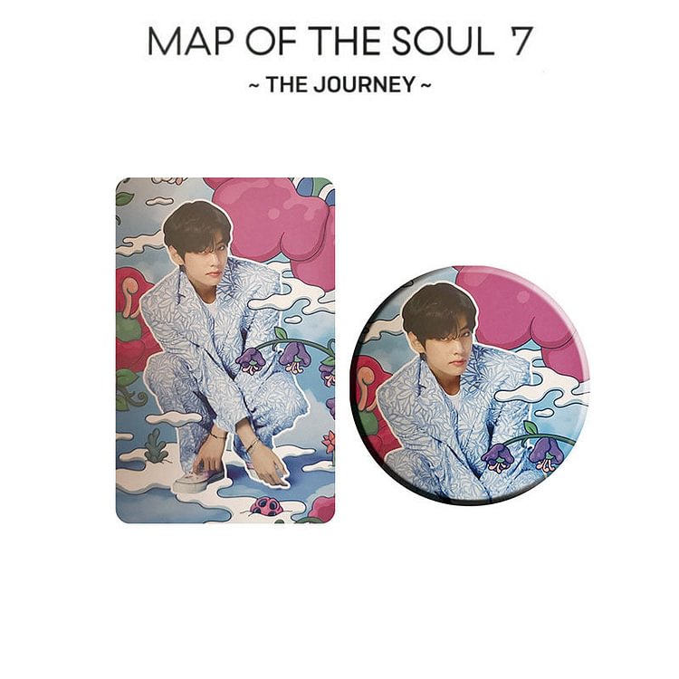 BTS map of the soul 7 the journey pins and cards collection