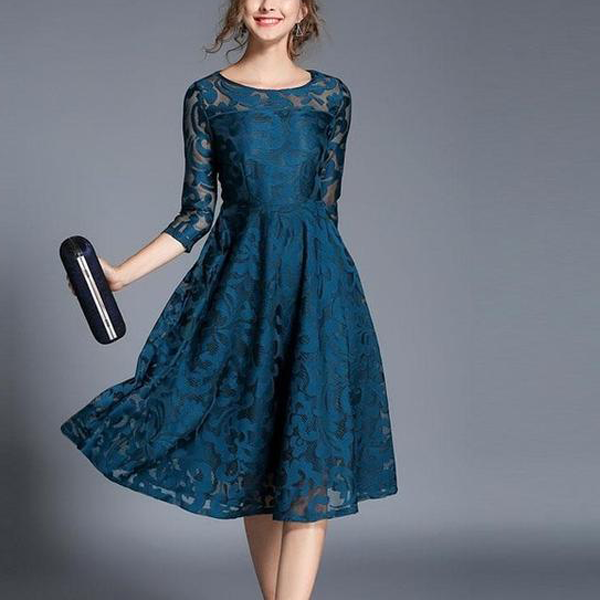 Fashion England Style Luxury Elegant Slim Ladies Party Dress