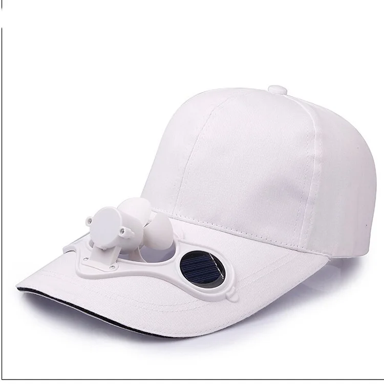 QBHAT Summer Men Women Sport Outdoor Sun Protection Baseball Hat Cap with Solar Sun Power Cooling Fan Casual Sun Visor Cap