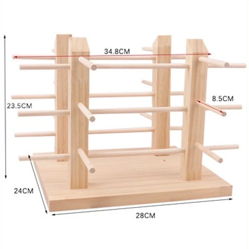 Minimalist Solid Color Solid Wood Patchwork Jewelry Rack