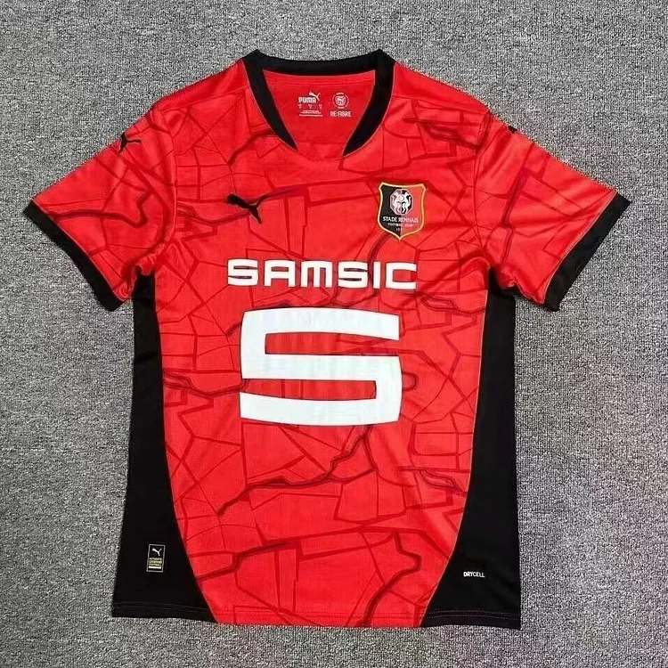 24-25 Rennes Home Football Jersey