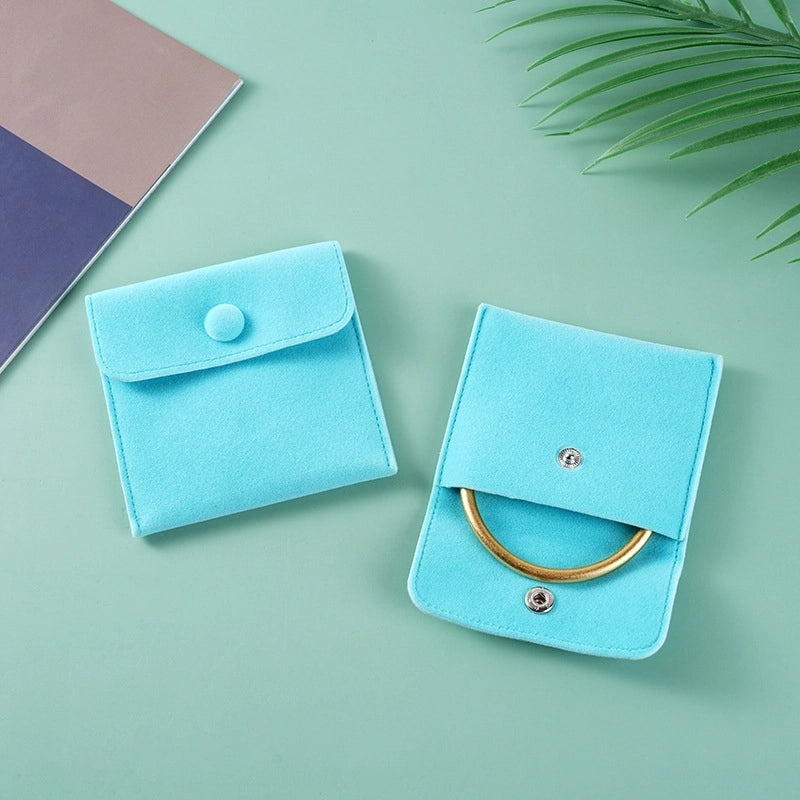 Minimalist Solid Color Flannel Jewelry Packaging Bags