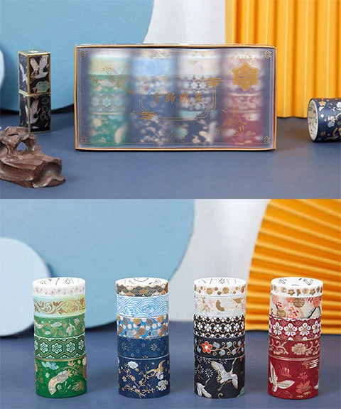 20 Rolls Classic Chinese Style Washi Tape Set-Himinee.com