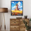 Diamond Painting -DIY Round Drill Mountain Windmill(40x50cm)