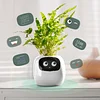 LVY Expression Control Intelligent Small Flower Pot Desktop Planter APP Monitoring Sensor Expression Demand Interactive LCD Screen