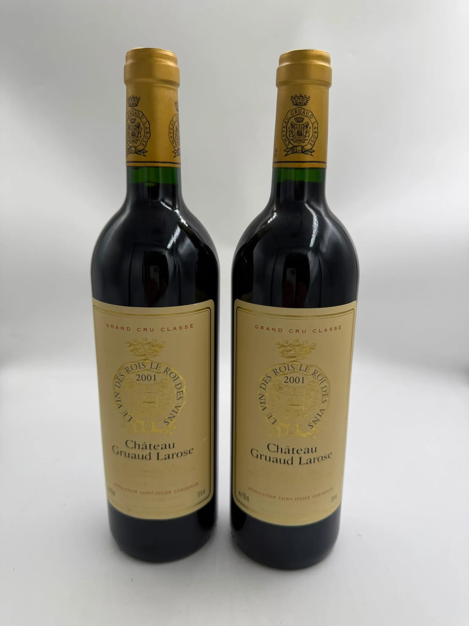 【1846 1847】金玫瑰城堡紅葡萄酒 Ch&acirc;teau Gruaud Larose 2001｜完美全品相｜ 友誠酒藏