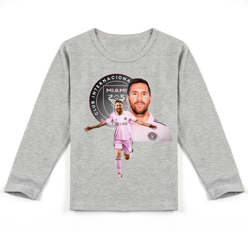 Mayoulove Messi Long Sleeve T-Shirt for Kids - Soccer Legend Tee for Boys  Girls - Perfect Gift for Young Fans-Mayoulove