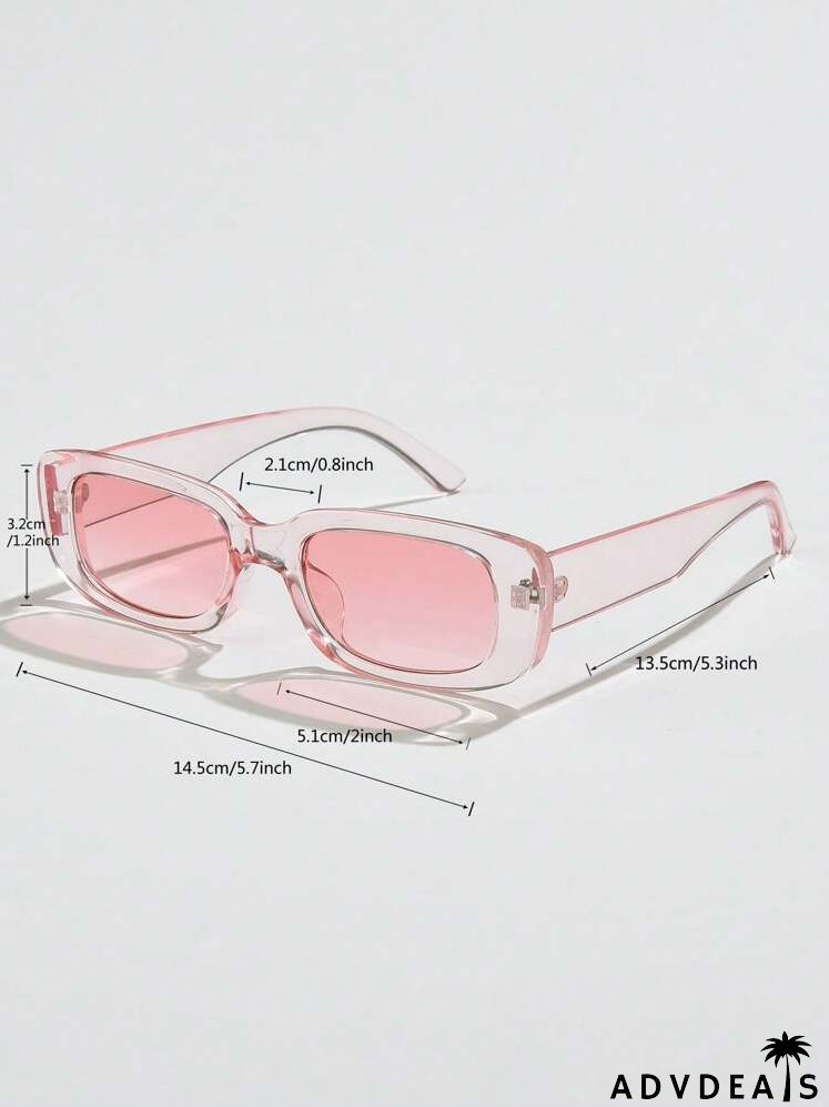 Clear Frame Tinted Lens Sunglasses