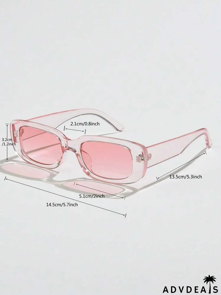 Clear Frame Tinted Lens Sunglasses