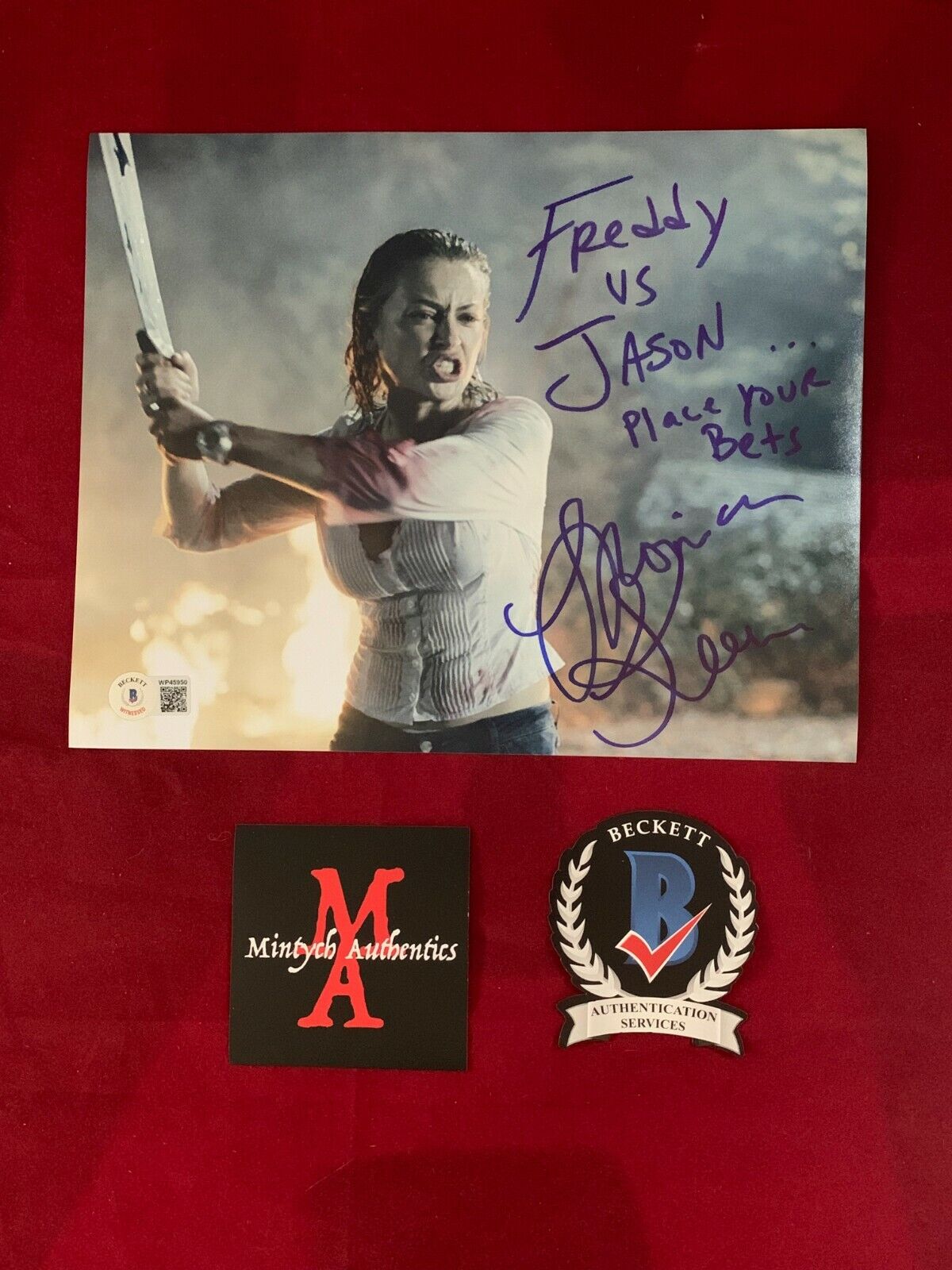 MONICA KEENA AUTOGRAPHED SIGNED 8x10 Photo Poster painting! FREDDY VS JASON! BECKETT COA! HORROR