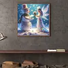 Angel Snowman Full DIY 5D trou ronde diamant kits d&rsquo;art 15,75 x 15,75 in diamants &agrave; points de peinture arts visuels arts plastiques pour adultes/d&eacute;butants id&eacute;e cadeau d&eacute;co maison