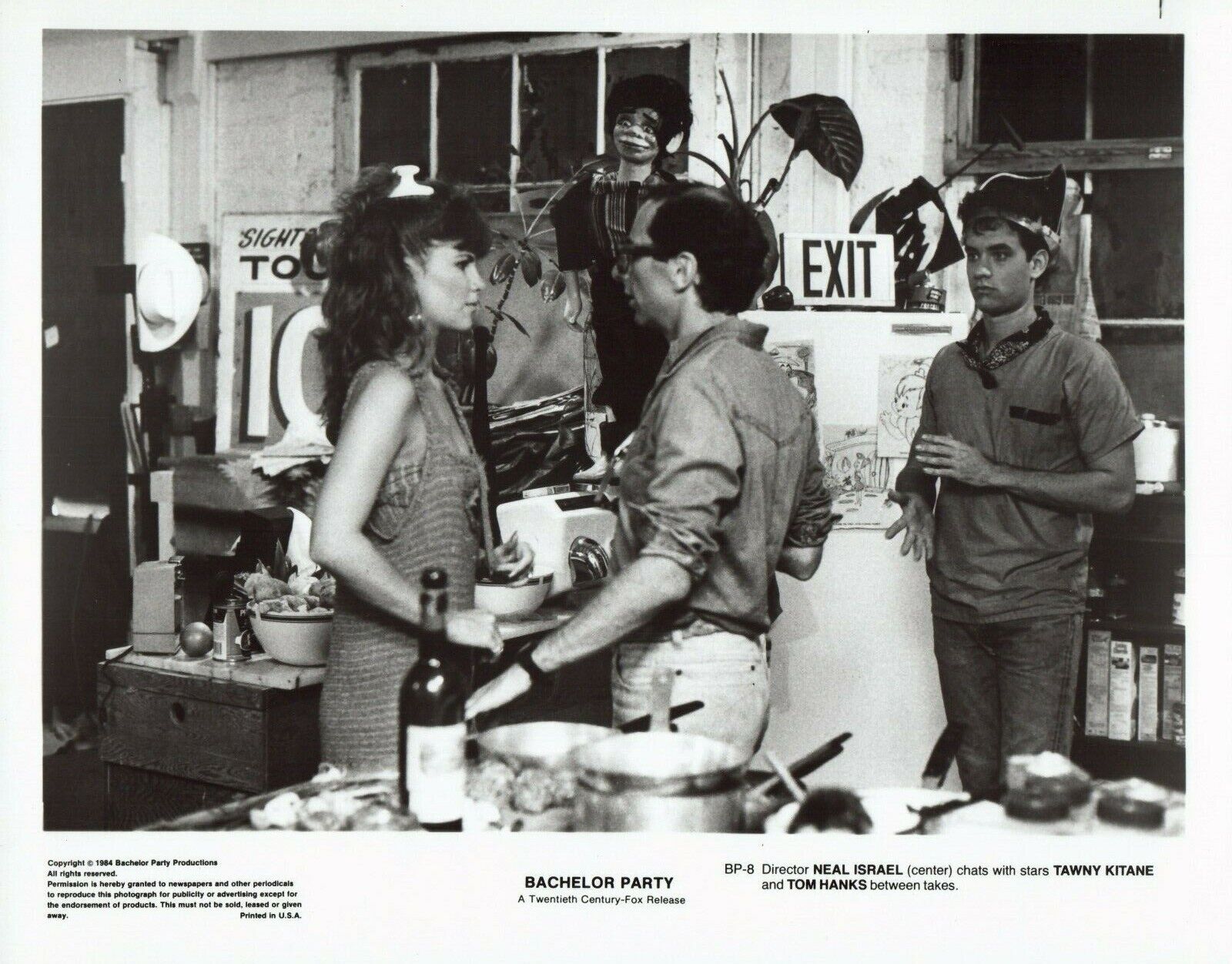 TAWNY KITANE TOM HANKS NEAL ISRAEL 1984 Movie Vintage 8x10 Photo Poster painting BACHELOR PARTY