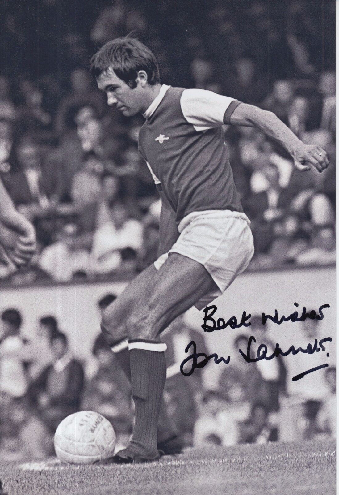 Jon Sammels Hand Signed Arsenal 12x8 Photo Poster painting 1.