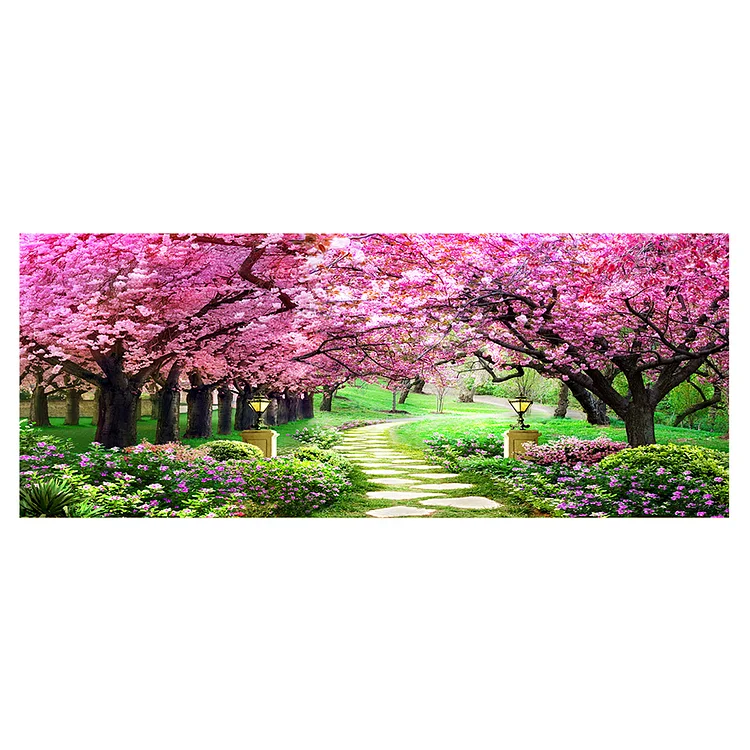 Blossom Garden 11CT Stamped Cross Stitch 149*66CM