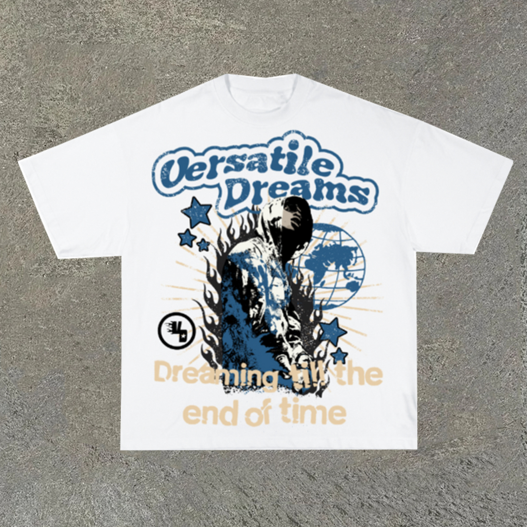 Sopula Vintage Dreaming Till The End Of Time World Tour Graphic Cotton Short Sleeve T-Shirt - Sopula ｜Premium Graphic Tees & Graphic Streetwear