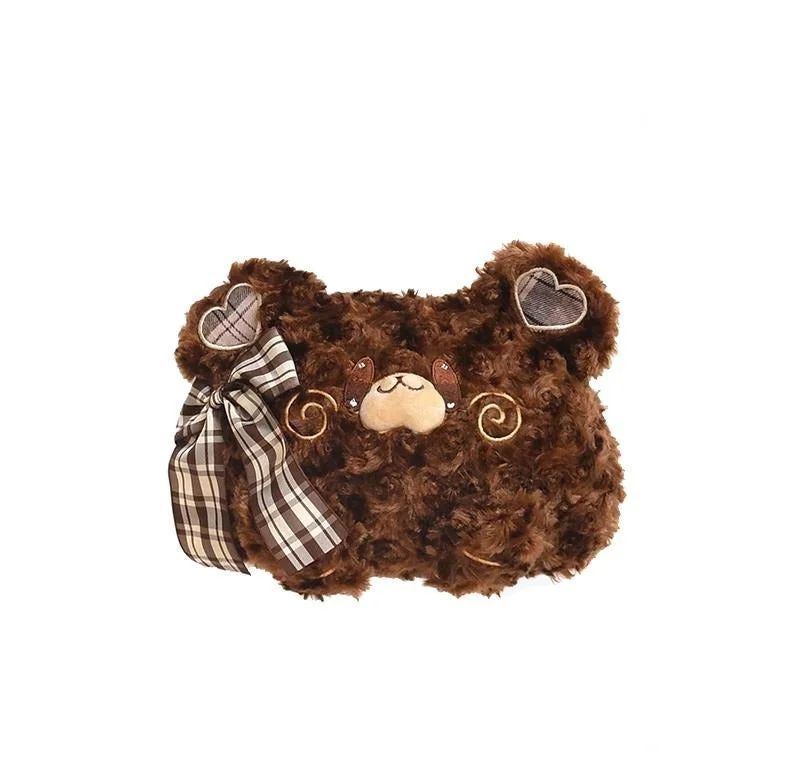 Kawaii Lolita Plush Bear JK Shoulder Bag SP16740