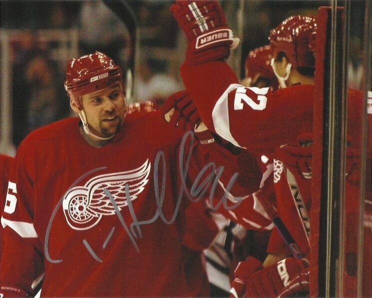 Detroit Red Wings Tomas Holmstrom Signed Autographed 8x10 Photo Poster painting COA