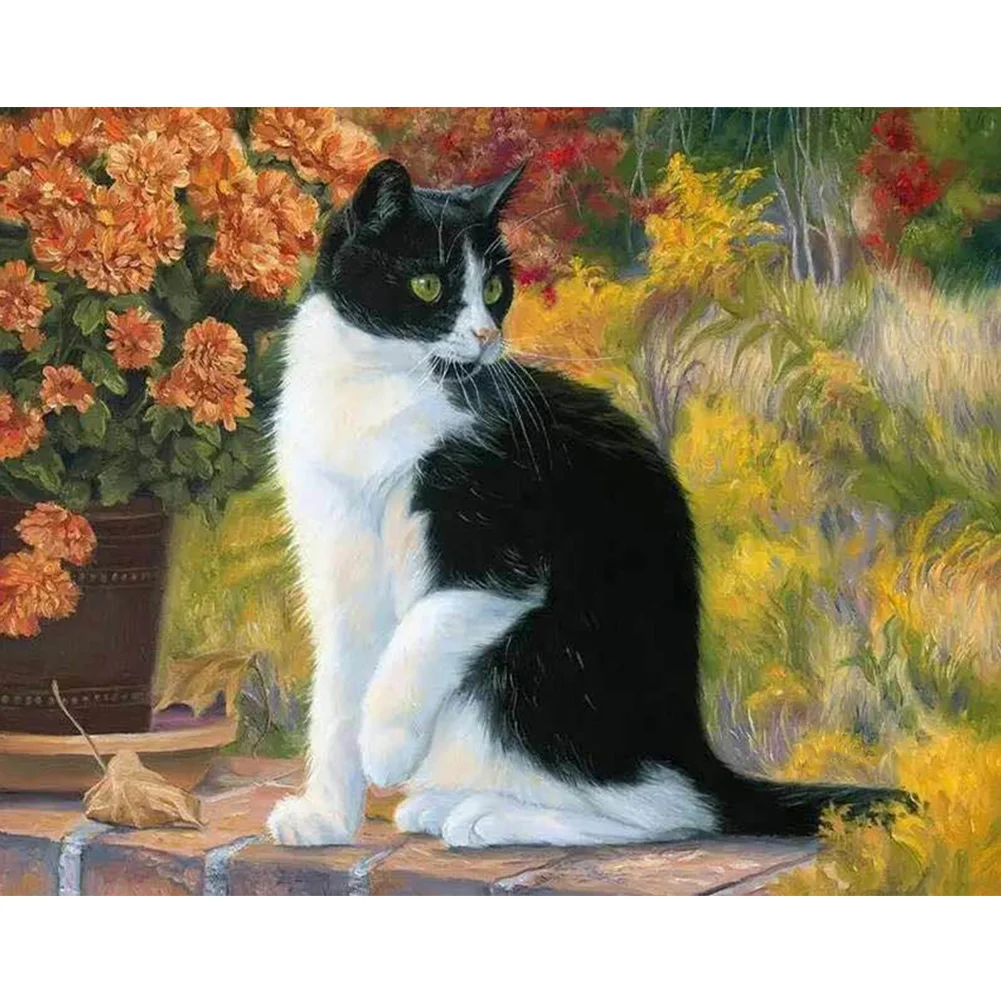 Cat - 11CT Stamped Cross Stitch(40*50cm)