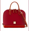D & B Pebble Grain Zip Satchel[Buy 2 Get Freeshipping]
