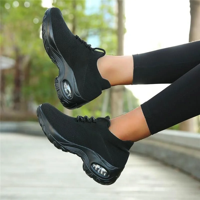 Fortuna Lace Up Running Shoes Platform Sneakers