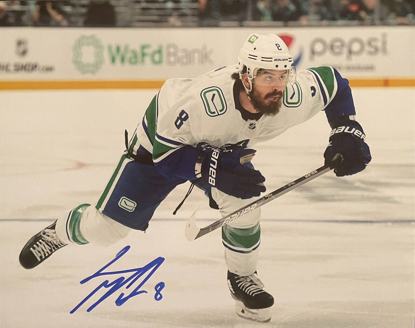 Conor Garland Signed Vancouver Canucks 8x10 Photo Poster painting