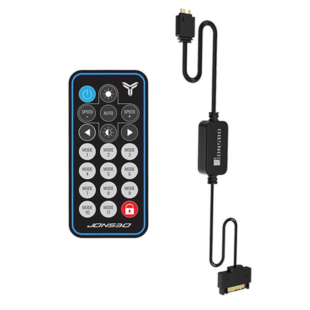 

JONSBO 5V 3Pin AURA RGB Fan Controller PC Case Light Stripe Remote Control, 501 Original