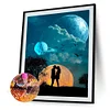 Diamond Painting-DIY Full Round Drill Starry Sky Silhouette