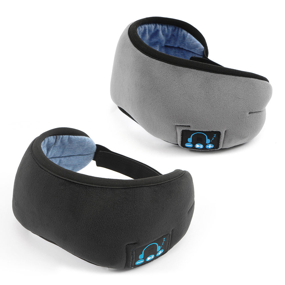 

YR-01 Sleep Headphones Bluetooth 5.0 Stereo Music Eye Mask Headset with Mic, Grey, 501 Original