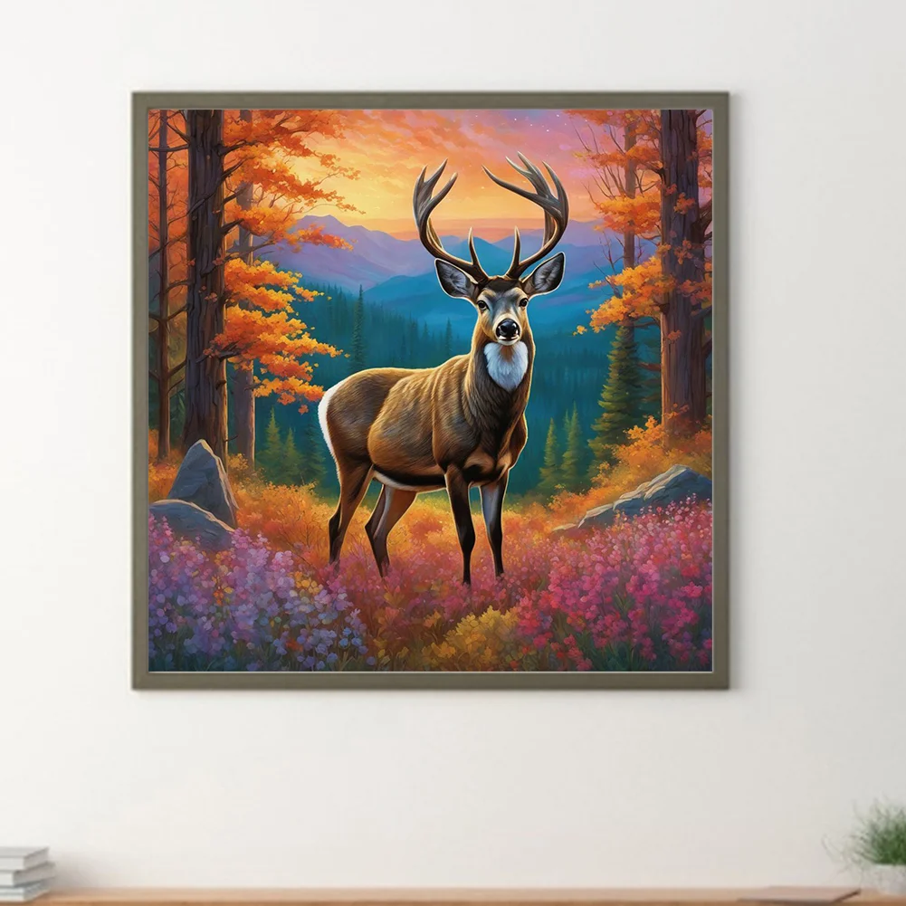 Diamond Painting - Full Round Drill - Elk(Canvas|40*40cm)