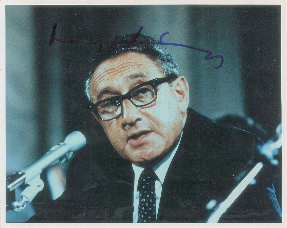 HENRY KISSINGER Signed Photo Poster paintinggraph - former US Secretary of State - Preprint