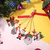 5pcs/set DIY Christmas Diamond Drill Dots Painting Crystal Xmas Trees Hanging Pendant Kits