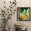 Diamond Painting -DIY Round Drill Hummingbird Carrying Flowers(40x40cm)