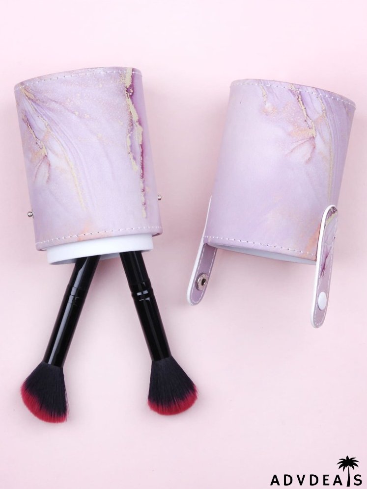 Abstract Fluid Pattern Makeup Brush Storage Box