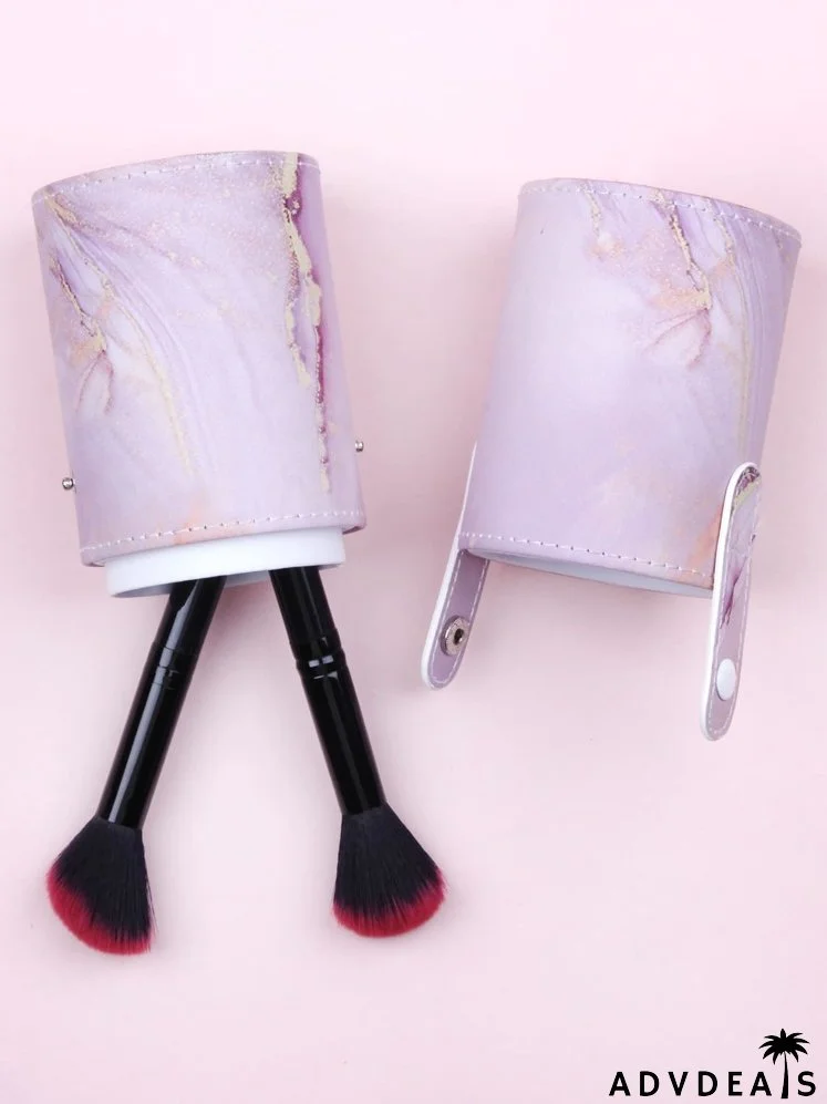 Abstract Fluid Pattern Makeup Brush Storage Box