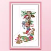 Xmas Stocking -16CT Stamped Cross Stitch Kit(30*44cm)